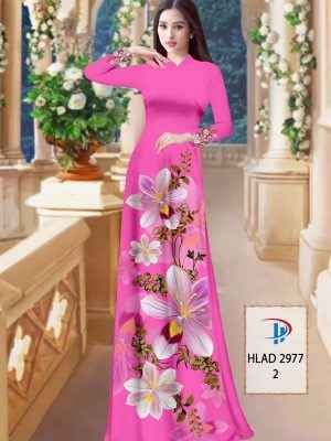 Vải Áo Dài Hoa In 3D AD HLAD2977 30